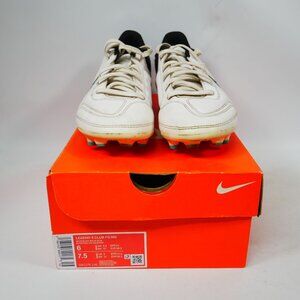 Nike Legend 9 Club FG/MG Soccer Cleats Men Size 6/Women Size 7.5 White/Blk/Blue